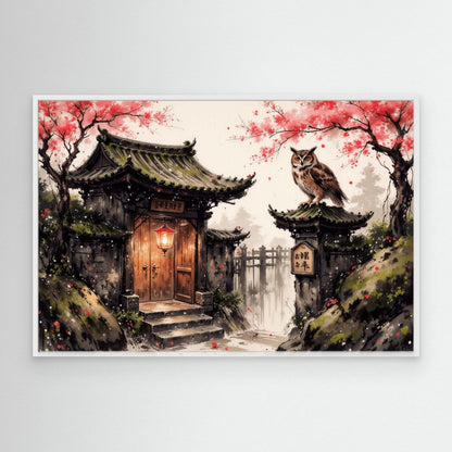 Sakura Owl | Canvas