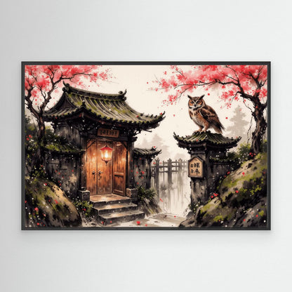 Sakura Owl | Canvas
